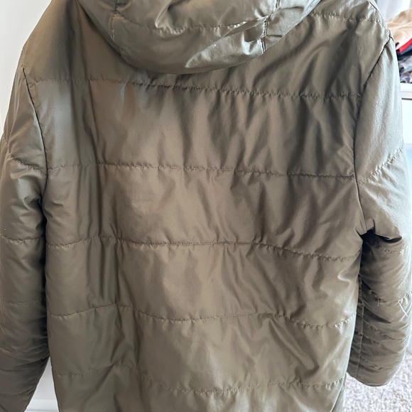 Patagonia Kids' Reversible Ready Freddy Coat, Green/Tan - Size S (7-8) - Picture 4 of 5